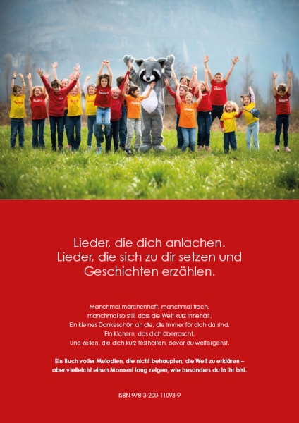 Liederbuch Rückseite